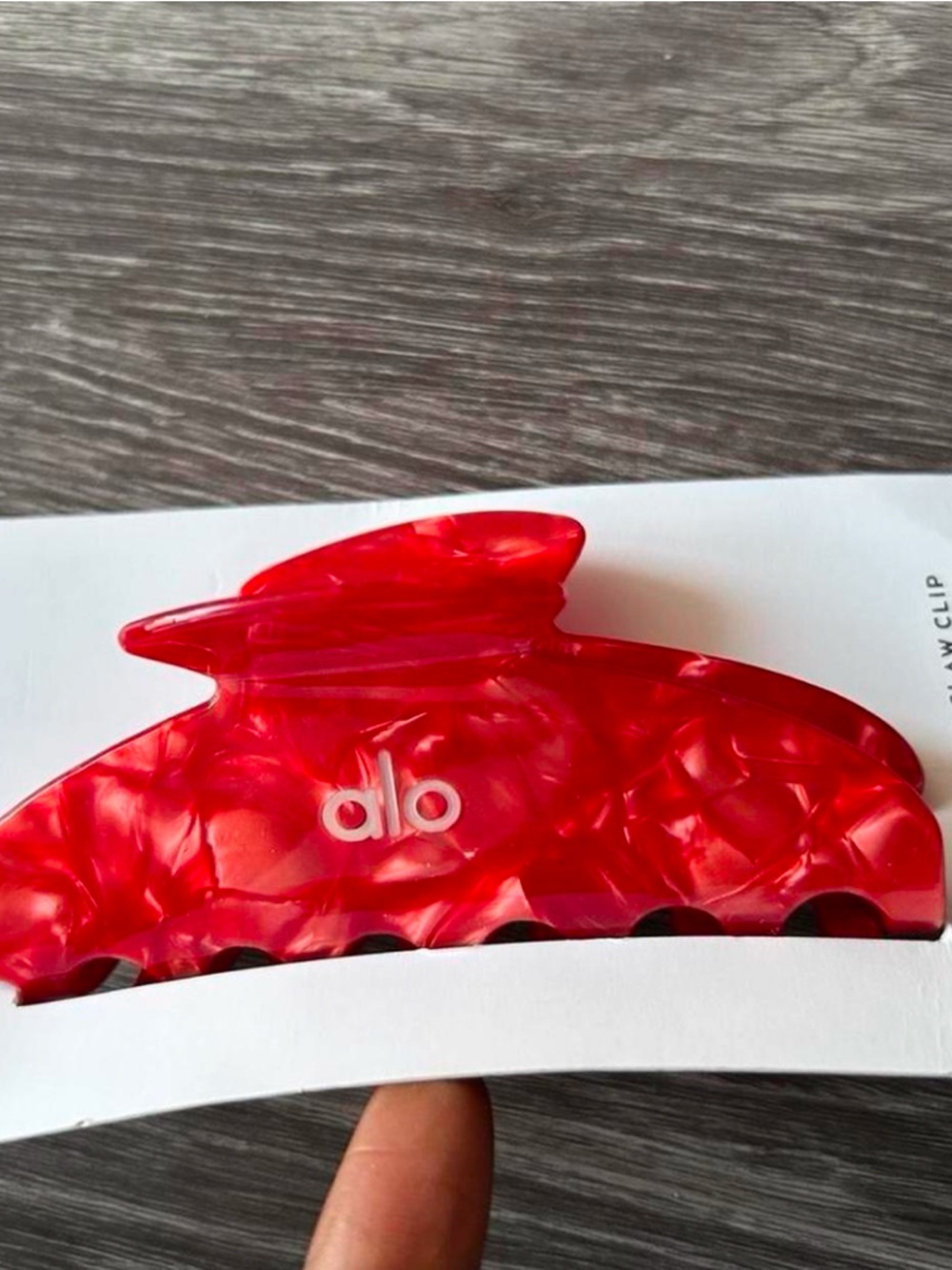 alo Red Marbled Hair Claw Clip